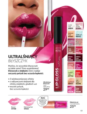 AVON - gazetka promocyjna Katalog Czerwiec 2025 od niedzieli 01.06 do poniedziałku 30.06 - strona 63 AVON - gazetka promocyjna Katalog Czerwiec 2025 od niedzieli 01.06 do poniedziałku 30.06 - strona 63