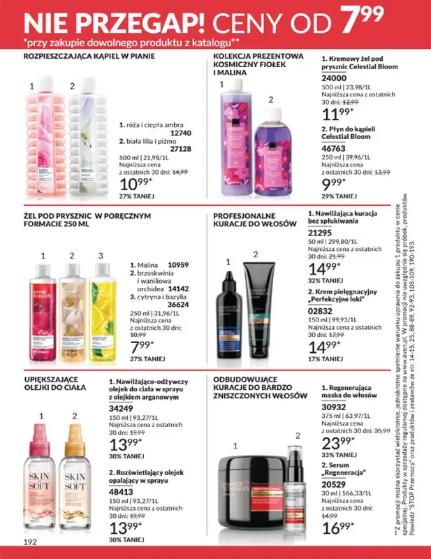 AVON - gazetka promocyjna Katalog Czerwiec 2025 od niedzieli 01.06 do poniedziałku 30.06 - strona 192