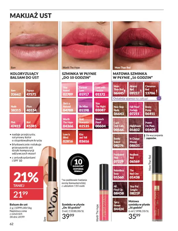 AVON - gazetka promocyjna Katalog Czerwiec 2025 od niedzieli 01.06 do poniedziałku 30.06 - strona 62