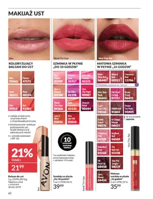 AVON - gazetka promocyjna Katalog Czerwiec 2025 od niedzieli 01.06 do poniedziałku 30.06 - strona 62 AVON - gazetka promocyjna Katalog Czerwiec 2025 od niedzieli 01.06 do poniedziałku 30.06 - strona 62