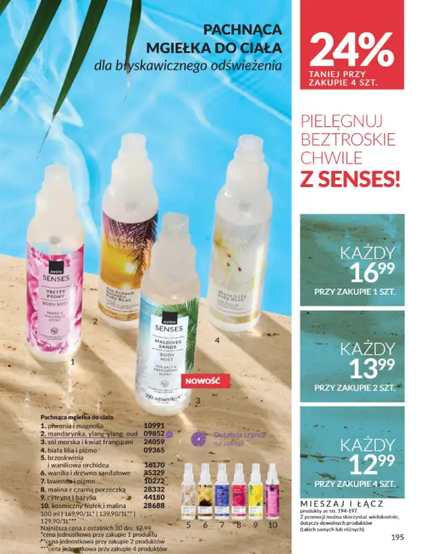 AVON - gazetka promocyjna Katalog Czerwiec 2025 od niedzieli 01.06 do poniedziałku 30.06 - strona 195