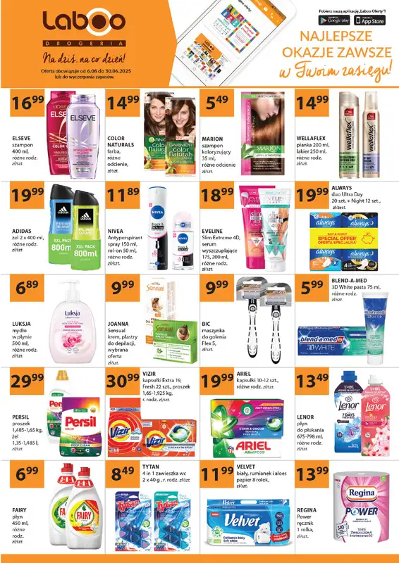 Drogerie Laboo - gazetka promocyjna Gazetka od piątku 06.06 do poniedziałku 30.06
