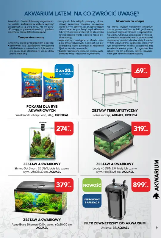 Aquael zoo - gazetka promocyjna Gazetka od poniedziałku 02.06 do poniedziałku 30.06 - strona 9