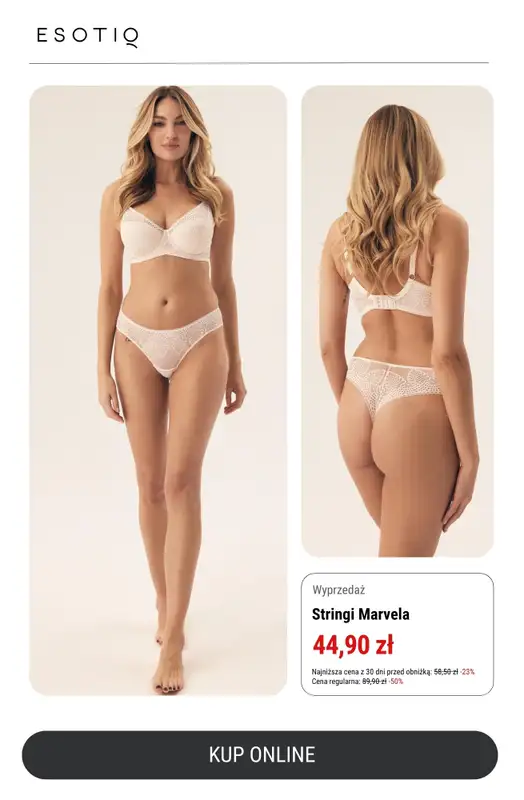 Esotiq - gazetka promocyjna Majtki 4 za 169 zł od poniedziałku 02.06 do poniedziałku 30.06 - strona 9