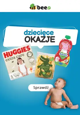 Bee.pl - gazetka promocyjna Dziecięce okazje od poniedziałku 02.06 do niedzieli 08.06 Bee.pl - gazetka promocyjna Dziecięce okazje od poniedziałku 02.06 do niedzieli 08.06
