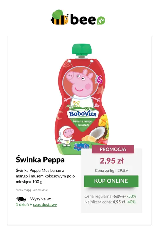 Bee.pl - gazetka promocyjna Dziecięce okazje od poniedziałku 02.06 do niedzieli 08.06 - strona 6