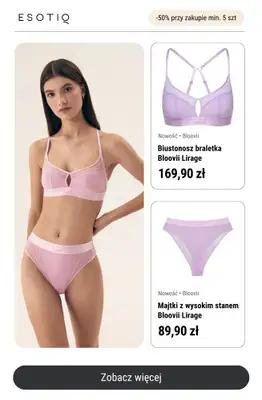 Esotiq - gazetka promocyjna -50% przy zakupie min. 5 sztuk od środy 04.06 do niedzieli 15.06 - strona 3 Esotiq - gazetka promocyjna -50% przy zakupie min. 5 sztuk od środy 04.06 do niedzieli 15.06 - strona 3