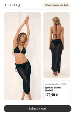 Esotiq - gazetka promocyjna -50% przy zakupie min. 5 sztuk od środy 04.06 do niedzieli 15.06 - strona 7 Esotiq - gazetka promocyjna -50% przy zakupie min. 5 sztuk od środy 04.06 do niedzieli 15.06 - strona 7