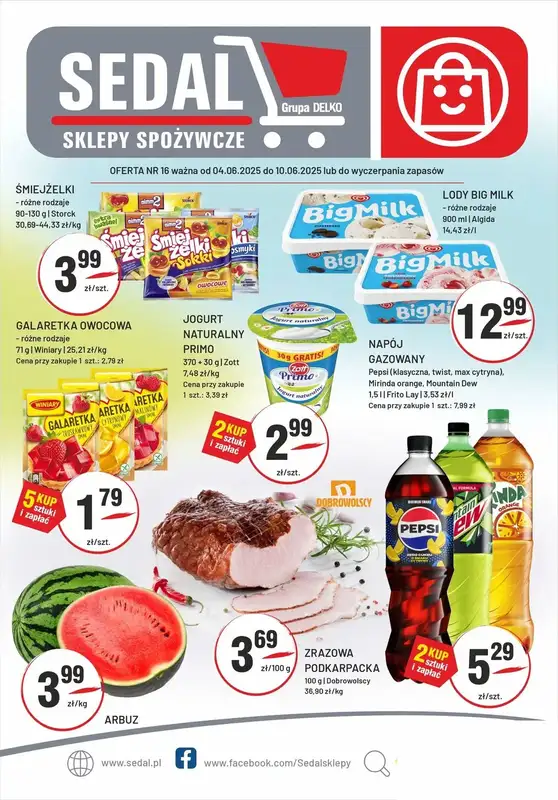 Sedal - gazetka promocyjna Gazetka od środy 04.06 do wtorku 10.06
