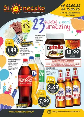 Słoneczko - gazetka promocyjna Gazetka od czwartku 05.06 do niedzieli 15.06 Słoneczko - gazetka promocyjna Gazetka od czwartku 05.06 do niedzieli 15.06