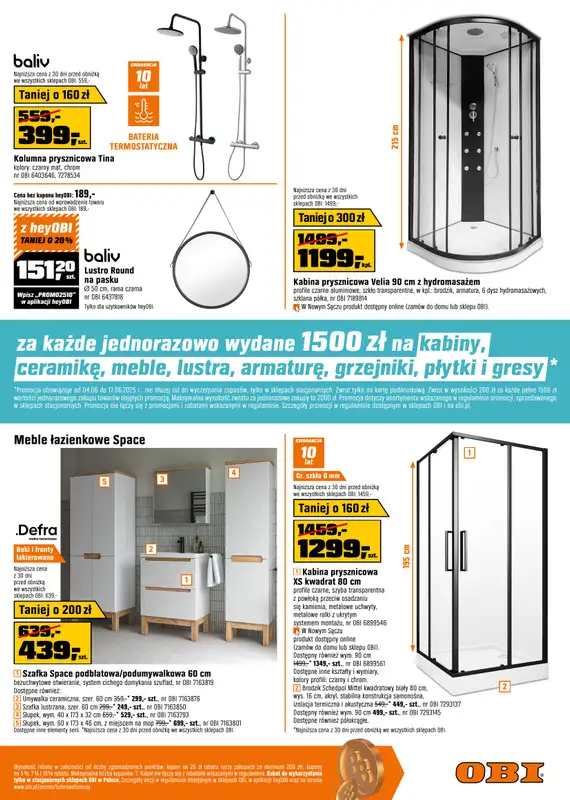 OBI - gazetka promocyjna Gazetka od środy 04.06 do wtorku 17.06 - strona 3