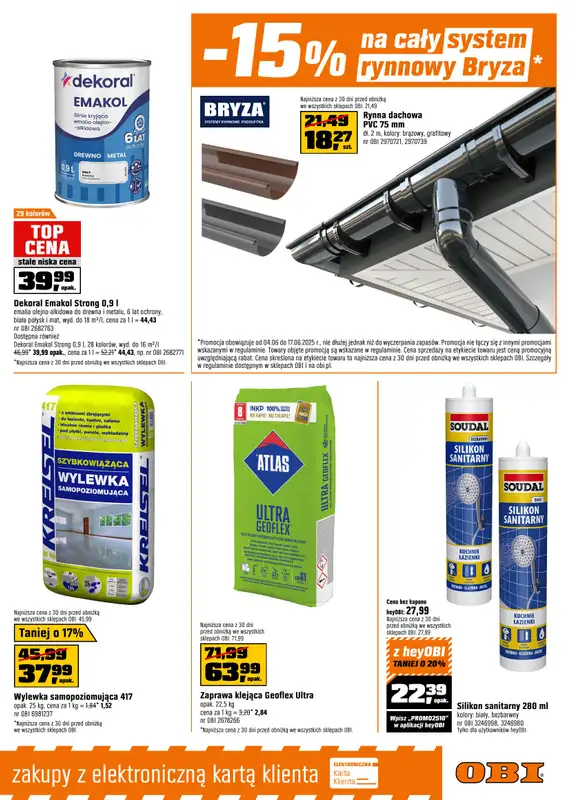 OBI - gazetka promocyjna Gazetka od środy 04.06 do wtorku 17.06 - strona 11