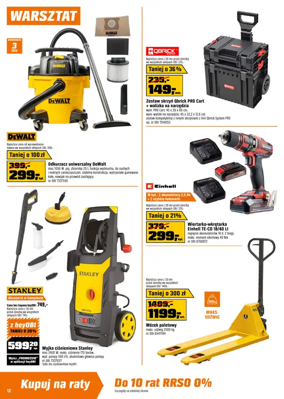 OBI - gazetka promocyjna Gazetka od środy 04.06 do wtorku 17.06 - strona 12