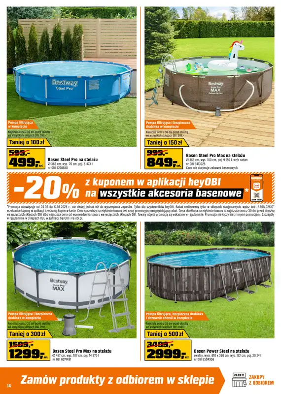 OBI - gazetka promocyjna Gazetka od środy 04.06 do wtorku 17.06 - strona 14