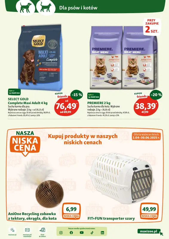 MAXI ZOO - gazetka promocyjna Maxi Zoo - Wszystko dla Twojego pupila od czwartku 05.06 do środy 11.06 - strona 17