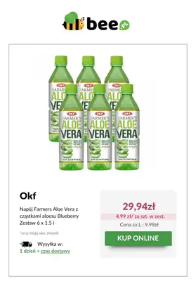Bee.pl - gazetka promocyjna Aloesowe orzeźwienie od środy 04.06 do wtorku 10.06 - strona 4 Bee.pl - gazetka promocyjna Aloesowe orzeźwienie od środy 04.06 do wtorku 10.06 - strona 4