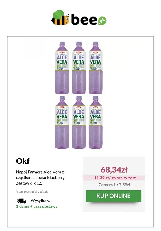 Bee.pl - gazetka promocyjna Aloesowe orzeźwienie od środy 04.06 do wtorku 10.06 - strona 3