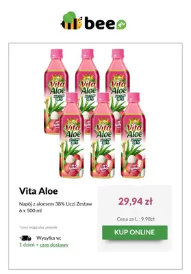 Bee.pl - gazetka promocyjna Aloesowe orzeźwienie od środy 04.06 do wtorku 10.06 - strona 2 Bee.pl - gazetka promocyjna Aloesowe orzeźwienie od środy 04.06 do wtorku 10.06 - strona 2