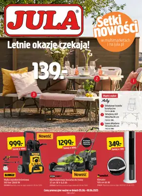 Jula - gazetka promocyjna Gazetka od czwartku 05.06 do środy 18.06 Jula - gazetka promocyjna Gazetka od czwartku 05.06 do środy 18.06