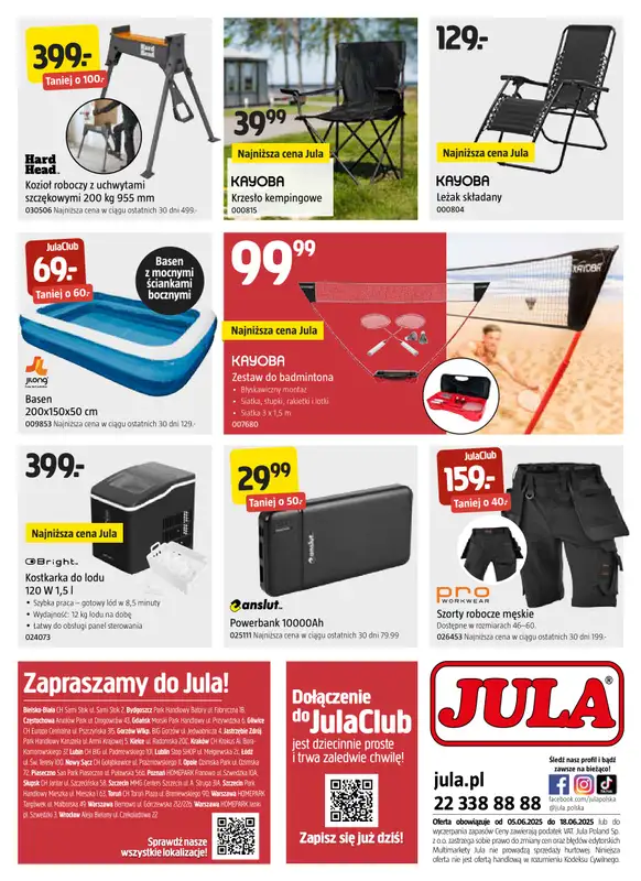 Jula - gazetka promocyjna Gazetka od czwartku 05.06 do środy 18.06 - strona 10