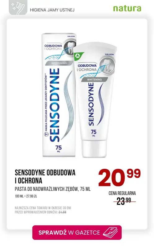 Drogerie Natura - gazetka promocyjna Higiena jamy ustnej - szczoteczki i pasty na promocji! od poniedziałku 09.06 do niedzieli 22.06 - strona 9