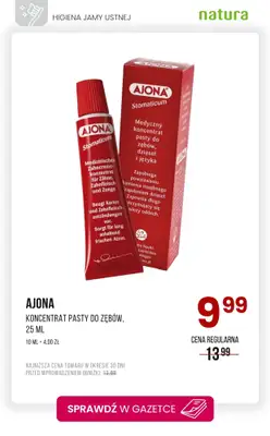 Drogerie Natura - gazetka promocyjna Higiena jamy ustnej - szczoteczki i pasty na promocji! od poniedziałku 09.06 do niedzieli 22.06 - strona 10