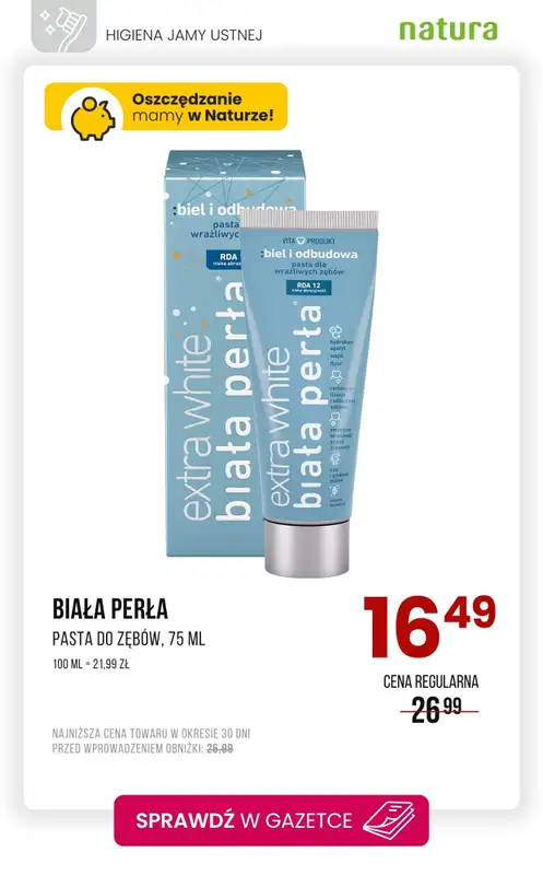 Drogerie Natura - gazetka promocyjna Higiena jamy ustnej - szczoteczki i pasty na promocji! od poniedziałku 09.06 do niedzieli 22.06 - strona 2