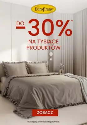 Eurofirany - gazetka promocyjna Do -30% na tysiące produktów! od piątku 06.06 do wtorku 24.06 Eurofirany - gazetka promocyjna Do -30% na tysiące produktów! od piątku 06.06 do wtorku 24.06