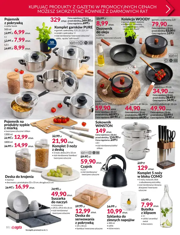 Salony Agata - gazetka promocyjna Gazetka od poniedziałku 09.06 do niedzieli 29.06 - strona 10