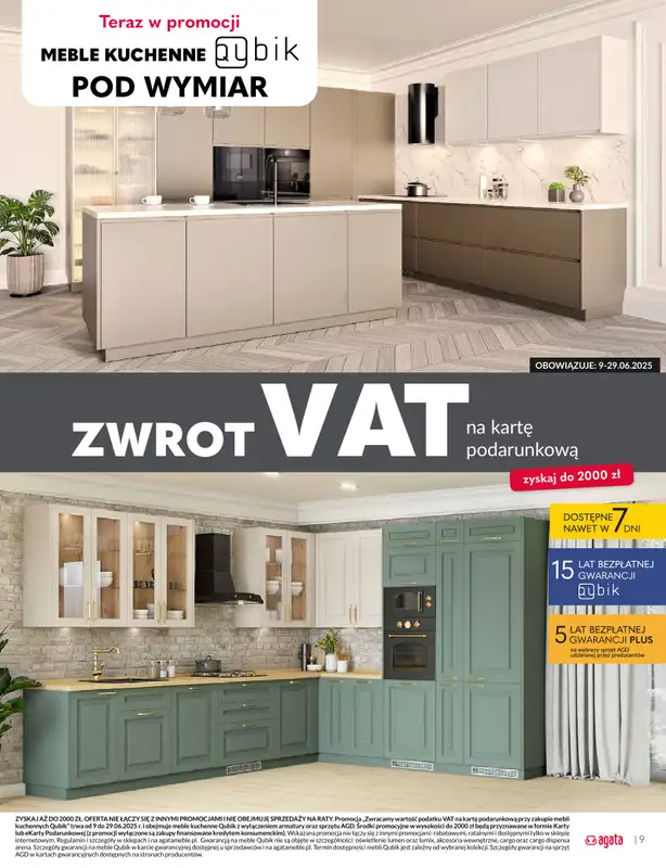 Salony Agata - gazetka promocyjna Gazetka od poniedziałku 09.06 do niedzieli 29.06 - strona 9