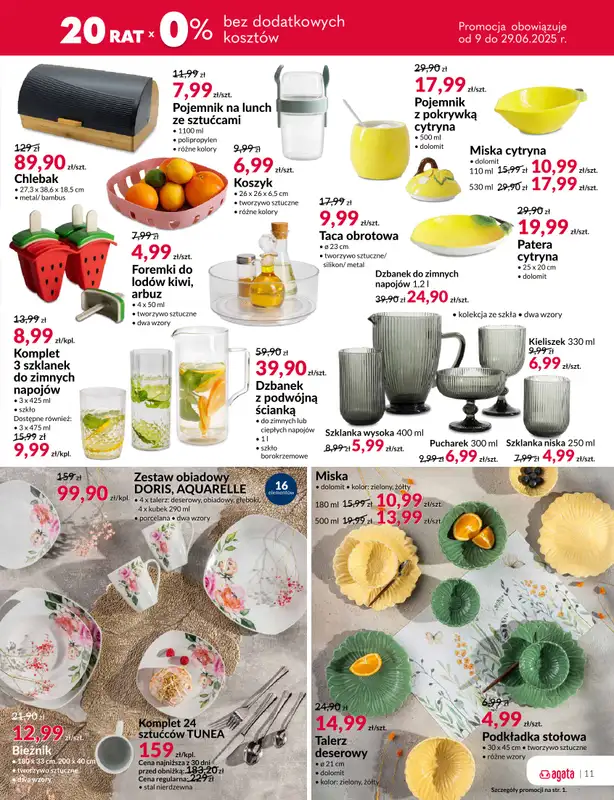 Salony Agata - gazetka promocyjna Gazetka od poniedziałku 09.06 do niedzieli 29.06 - strona 11