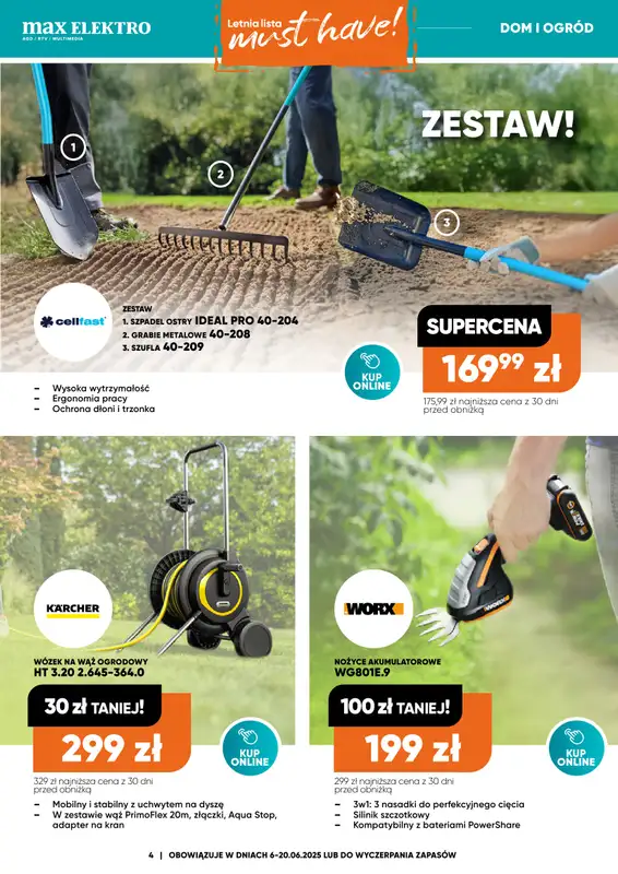 Max Elektro - gazetka promocyjna Gazetka od piątku 06.06 do piątku 20.06 - strona 4