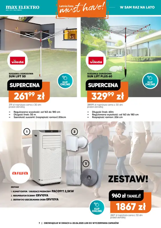 Max Elektro - gazetka promocyjna Gazetka od piątku 06.06 do piątku 20.06 - strona 7