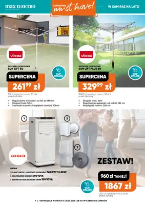 Max Elektro - gazetka promocyjna Gazetka od piątku 06.06 do piątku 20.06 - strona 7 Max Elektro - gazetka promocyjna Gazetka od piątku 06.06 do piątku 20.06 - strona 7