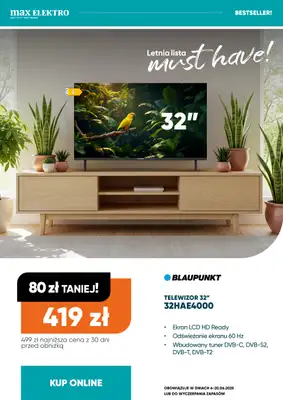 Max Elektro - gazetka promocyjna Gazetka od piątku 06.06 do piątku 20.06 - strona 9 Max Elektro - gazetka promocyjna Gazetka od piątku 06.06 do piątku 20.06 - strona 9