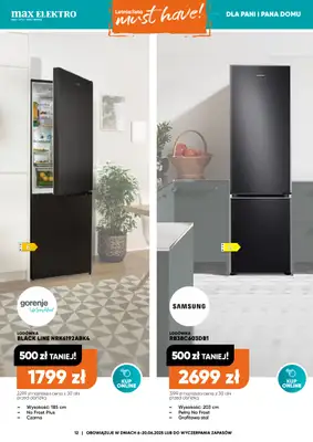 Max Elektro - gazetka promocyjna Gazetka od piątku 06.06 do piątku 20.06 - strona 12 Max Elektro - gazetka promocyjna Gazetka od piątku 06.06 do piątku 20.06 - strona 12