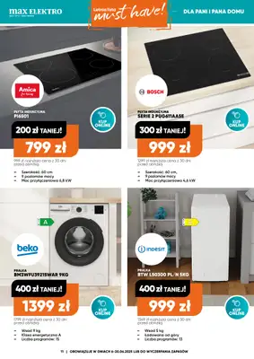 Max Elektro - gazetka promocyjna Gazetka od piątku 06.06 do piątku 20.06 - strona 11 Max Elektro - gazetka promocyjna Gazetka od piątku 06.06 do piątku 20.06 - strona 11