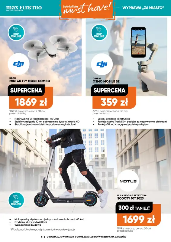 Max Elektro - gazetka promocyjna Gazetka od piątku 06.06 do piątku 20.06 - strona 8