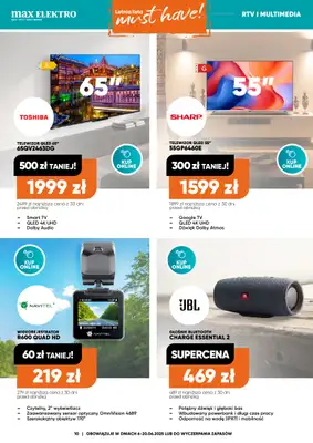 Max Elektro - gazetka promocyjna Gazetka od piątku 06.06 do piątku 20.06 - strona 10 Max Elektro - gazetka promocyjna Gazetka od piątku 06.06 do piątku 20.06 - strona 10