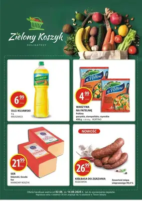 Zielony Koszyk - gazetka promocyjna Gazetka od poniedziałku 09.06 do soboty 14.06 Zielony Koszyk - gazetka promocyjna Gazetka od poniedziałku 09.06 do soboty 14.06