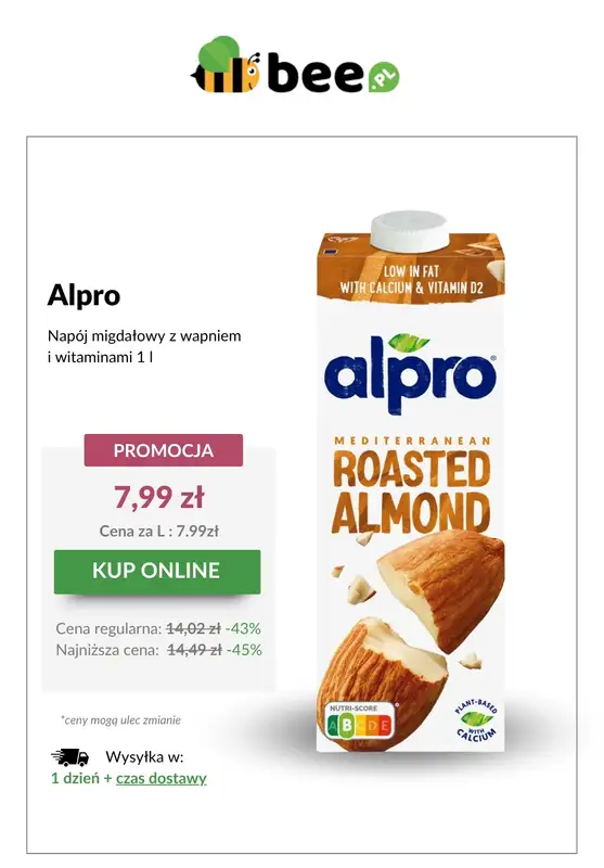 Bee.pl - gazetka promocyjna Alpro w promocyjnej cenie! od poniedziałku 09.06 do poniedziałku 16.06 - strona 4