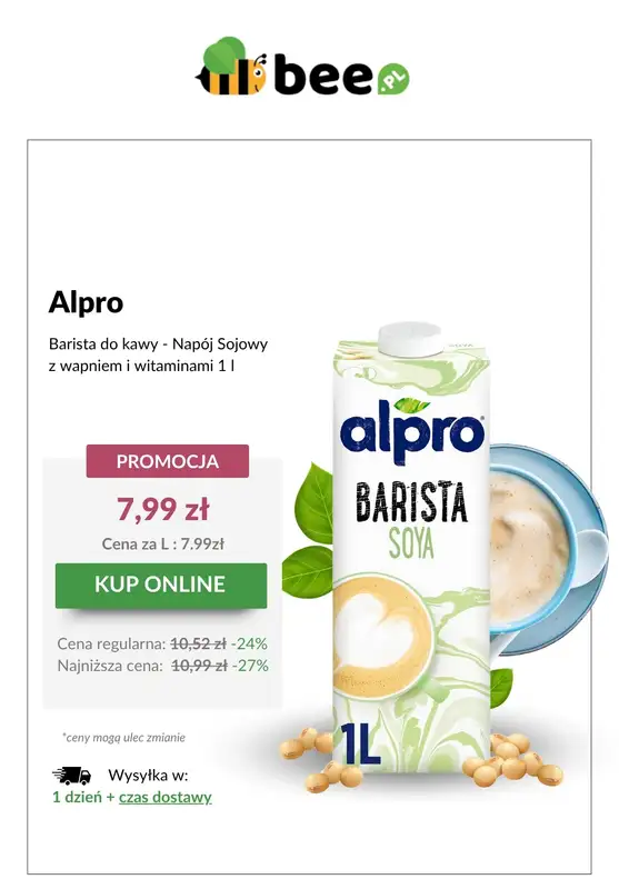 Bee.pl - gazetka promocyjna Alpro w promocyjnej cenie! od poniedziałku 09.06 do poniedziałku 16.06 - strona 2