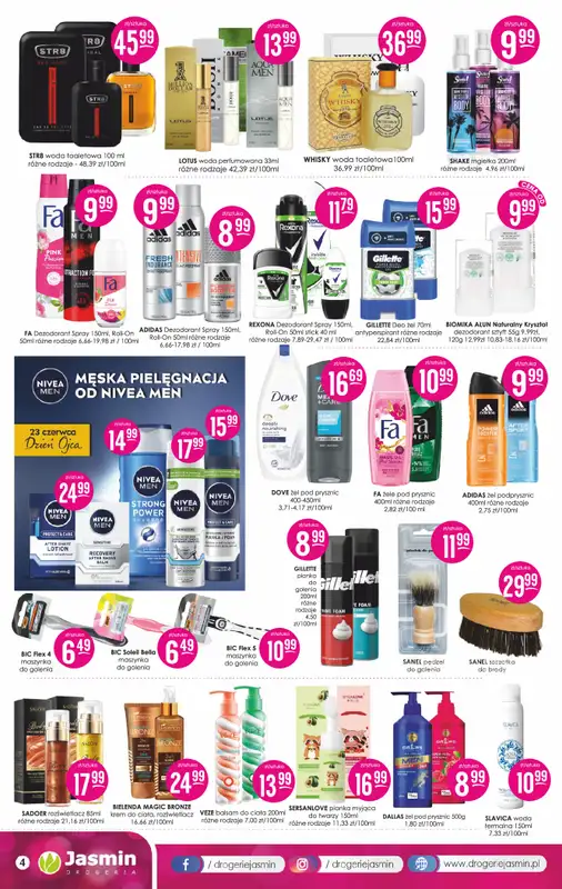 Drogerie Jasmin - gazetka promocyjna Gazetka od poniedziałku 09.06 do poniedziałku 30.06 - strona 4
