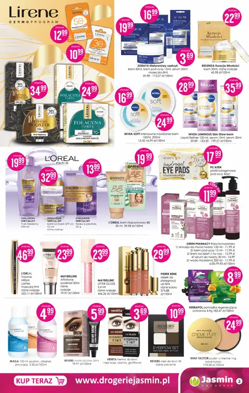 Drogerie Jasmin - gazetka promocyjna Gazetka od poniedziałku 09.06 do poniedziałku 30.06 - strona 3