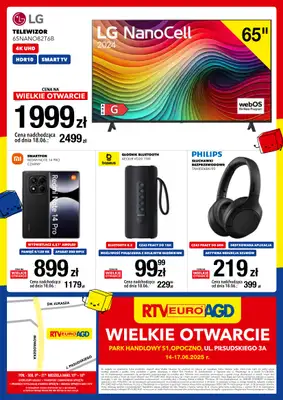 RTV EURO AGD - gazetka promocyjna WIELKIE OTWARCIE! PH S1 OPOCZNO od soboty 14.06 do wtorku 17.06 - strona 8 RTV EURO AGD - gazetka promocyjna WIELKIE OTWARCIE! PH S1 OPOCZNO od soboty 14.06 do wtorku 17.06 - strona 8