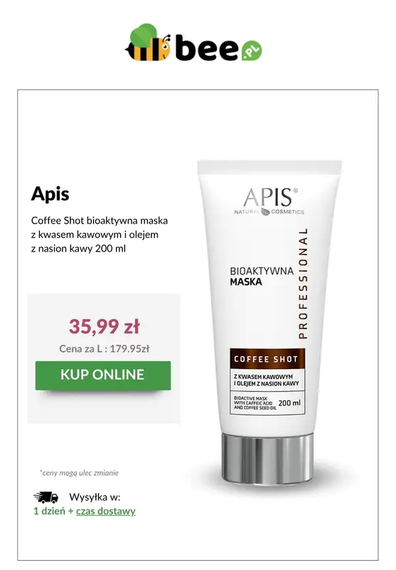 Bee.pl - gazetka promocyjna Złap szampon Apis za 1 gr! od wtorku 10.06  - strona 8