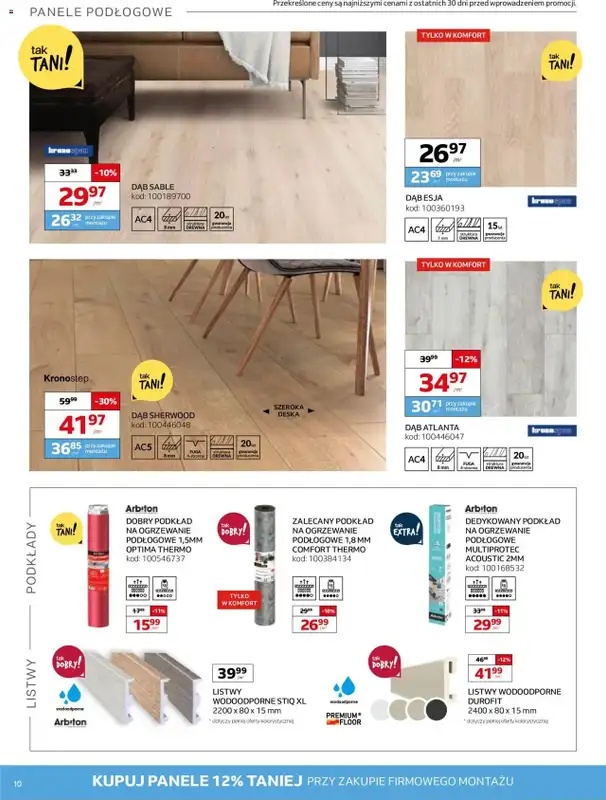 Komfort - gazetka promocyjna Gazetka od środy 11.06 do wtorku 15.07 - strona 10