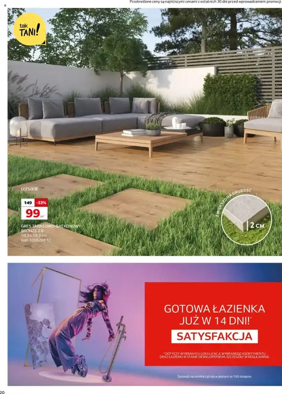 Komfort - gazetka promocyjna Gazetka od środy 11.06 do wtorku 15.07 - strona 20