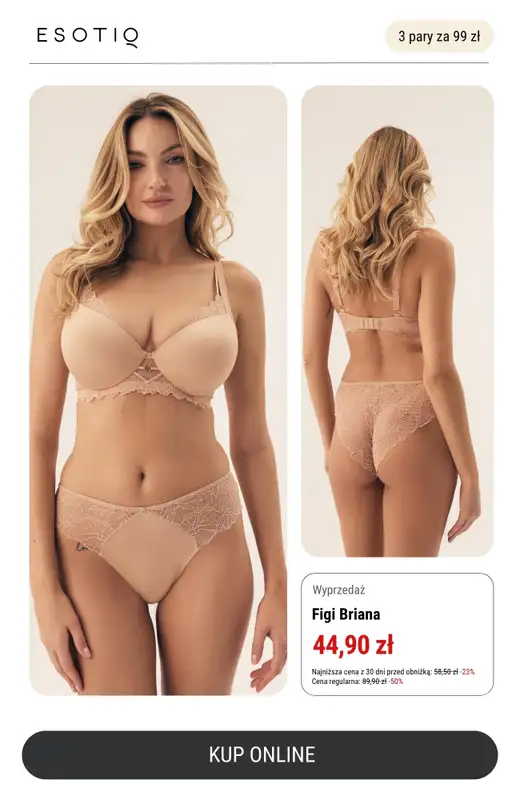 Esotiq - gazetka promocyjna Majtki 3 za 99 zł od środy 11.06 do poniedziałku 30.06 - strona 2