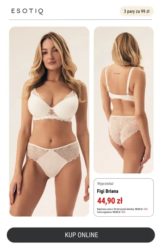 Esotiq - gazetka promocyjna Majtki 3 za 99 zł od środy 11.06 do poniedziałku 30.06 - strona 6